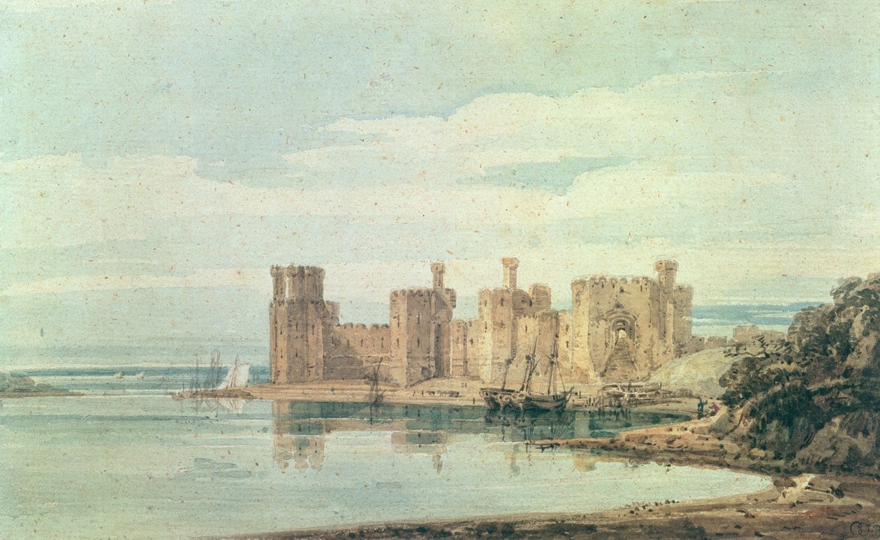 Castello di Caernarvon da Thomas Girtin