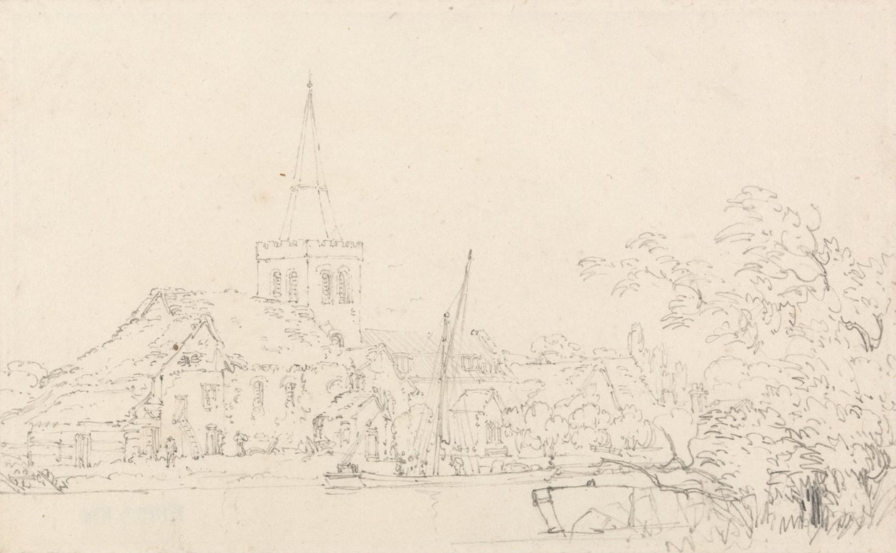 Chiesa di Great Marlow, Buckinghamshire da Thomas Girtin