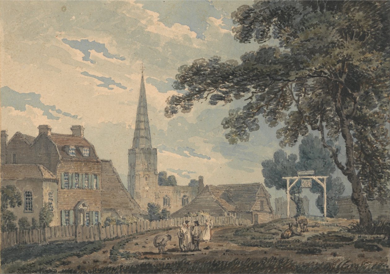 Harrow-on-the-Hill, Middlesex da Thomas Girtin