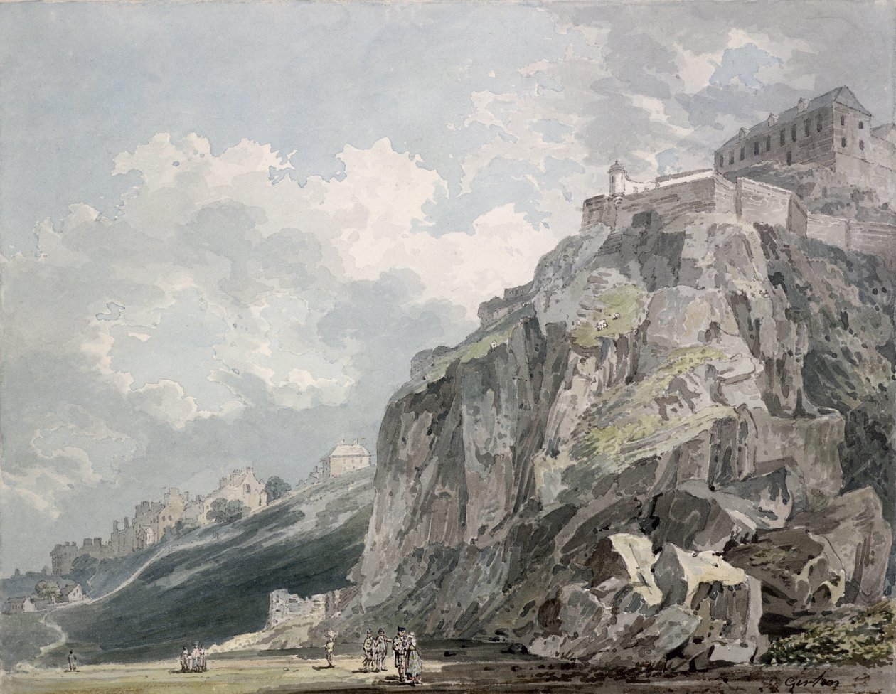 No.1187 Il Castello di Edimburgo, c.1793 da Thomas Girtin
