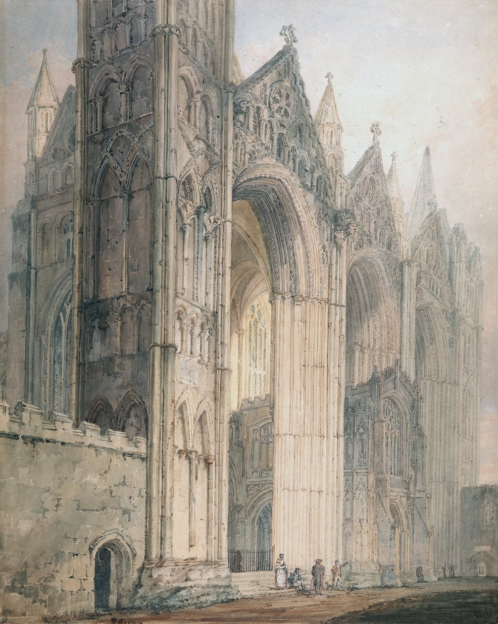 Cattedrale di Peterborough da Thomas Girtin