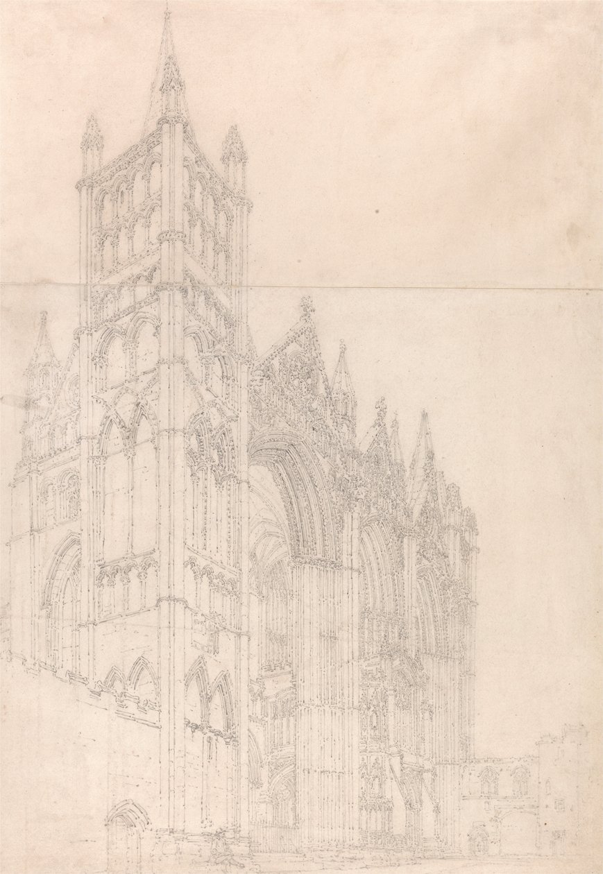 Cattedrale di Peterborough, Cambridgeshire da Thomas Girtin