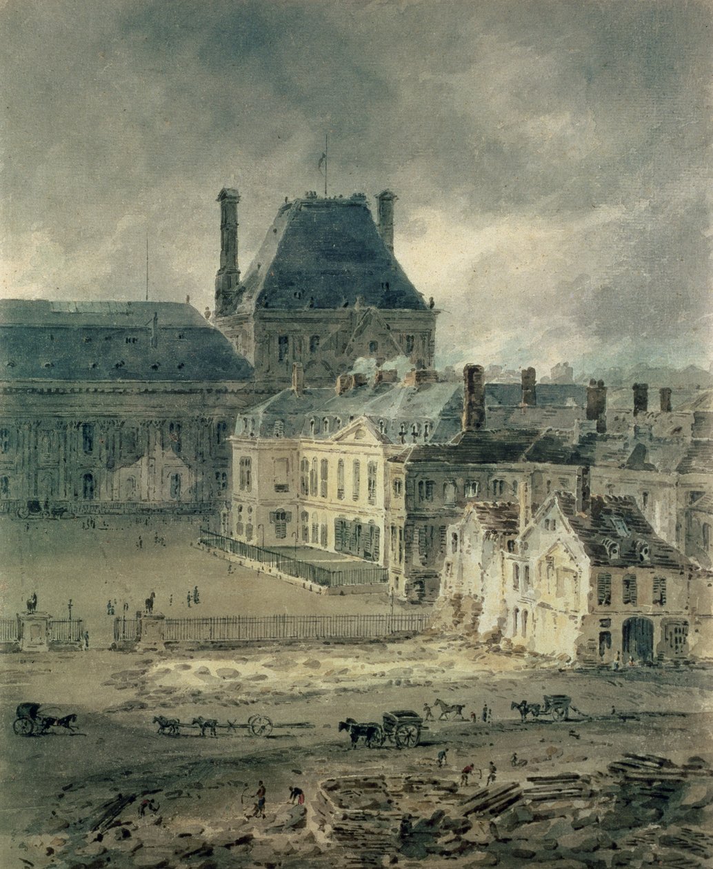 Il Palazzo del Louvre, 1801-2 da Thomas Girtin