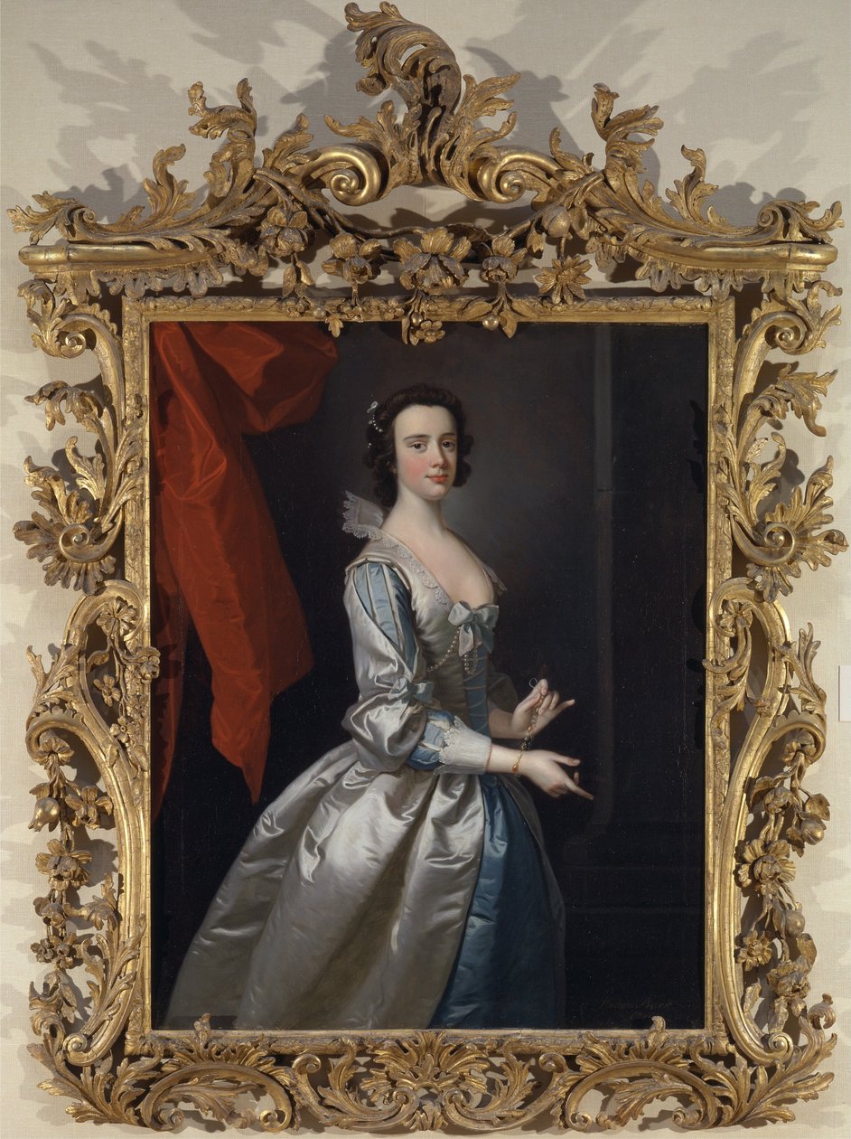 Ritratto di una Donna, Probabilmente Elizabeth Aislabie, di Studley Royal, Yorkshire da Thomas Hudson