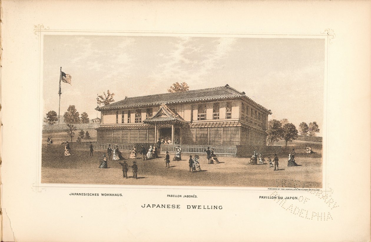 Abitazione giapponese, da "Centennial Portfolio" di Thompson Westcott, 1876 da Thomas Hunter