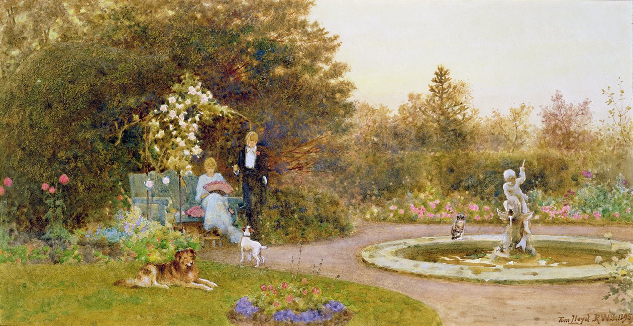 Fidanzati, 1895 da Thomas James Lloyd