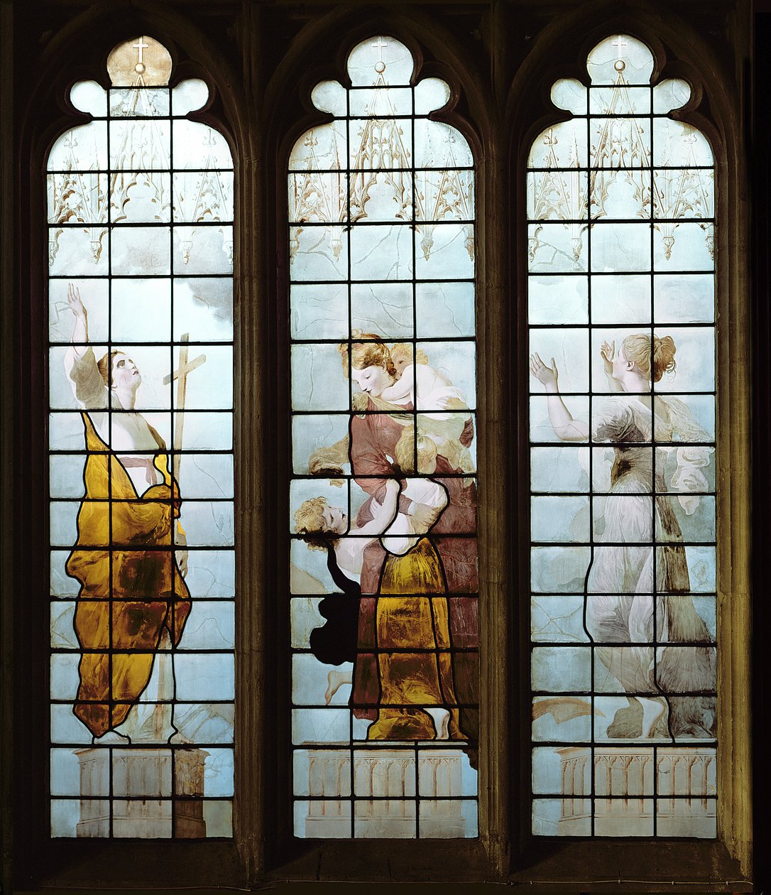Tre delle Sette Virtù Cardinali (dettaglio) da Thomas Jervais
