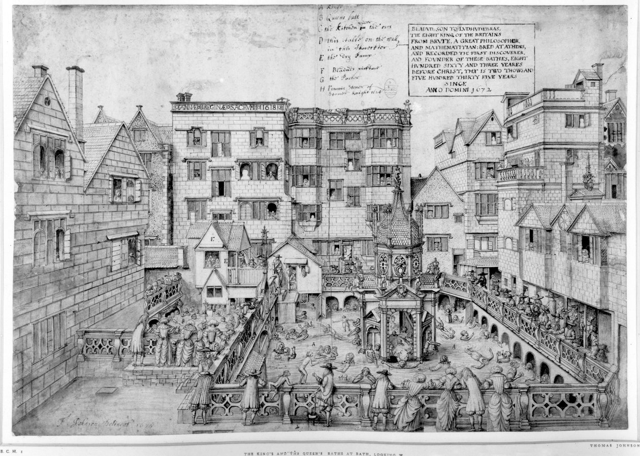 Il Bagno del Re e il Bagno della Regina, 1675 da Thomas Johnson