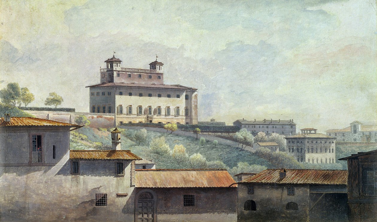 Villa Medici, Roma, c.1776 da Thomas Jones