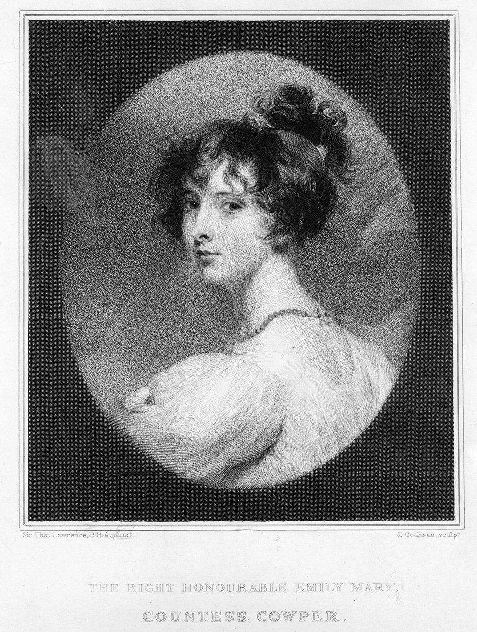 Emily Mary, Contessa Cowper da Thomas Lawrence