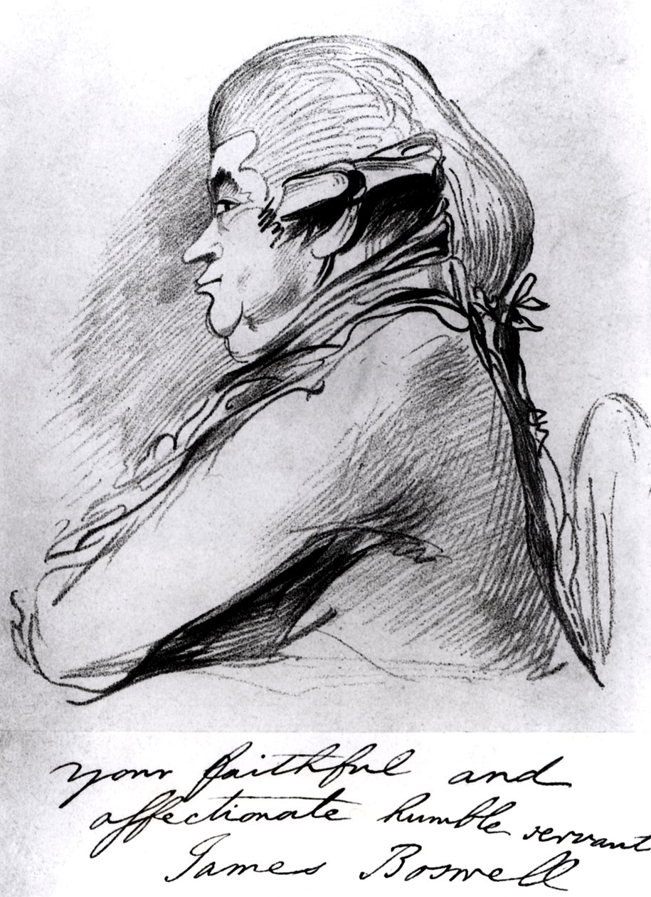 James Boswell, c.1790-95 da Thomas Lawrence