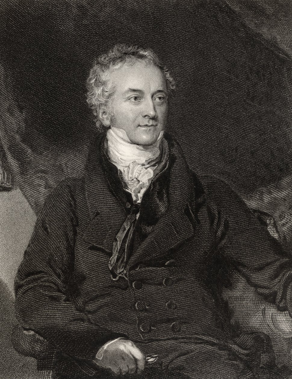 Thomas Young, incisione di G. Adcock, da 