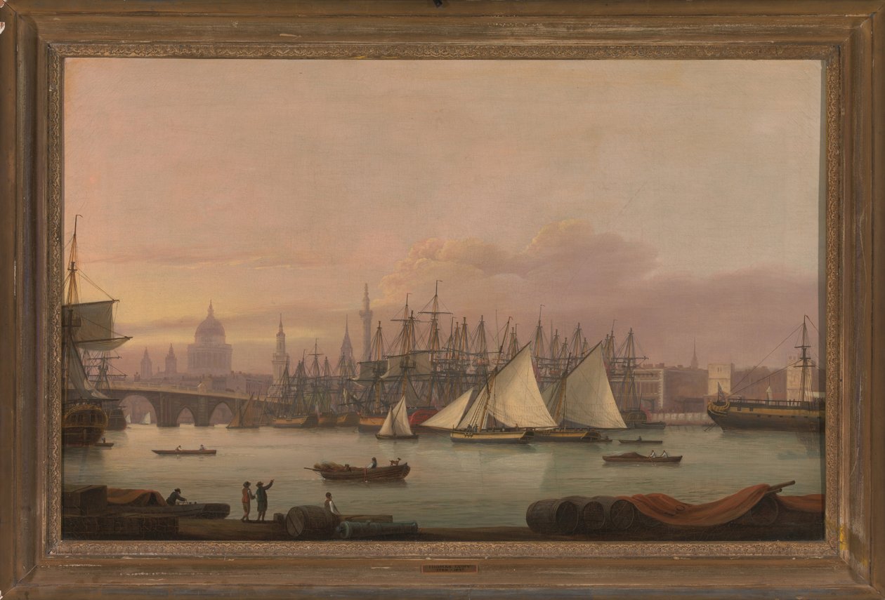 Il porto di Londra da Thomas Luny