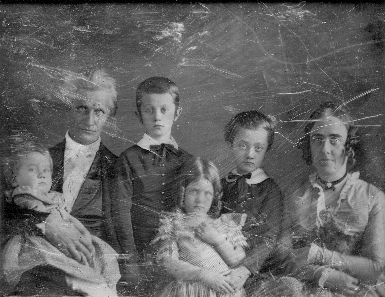 Ritratto del reverendo Artemus e famiglia da Thomas M. Easterly