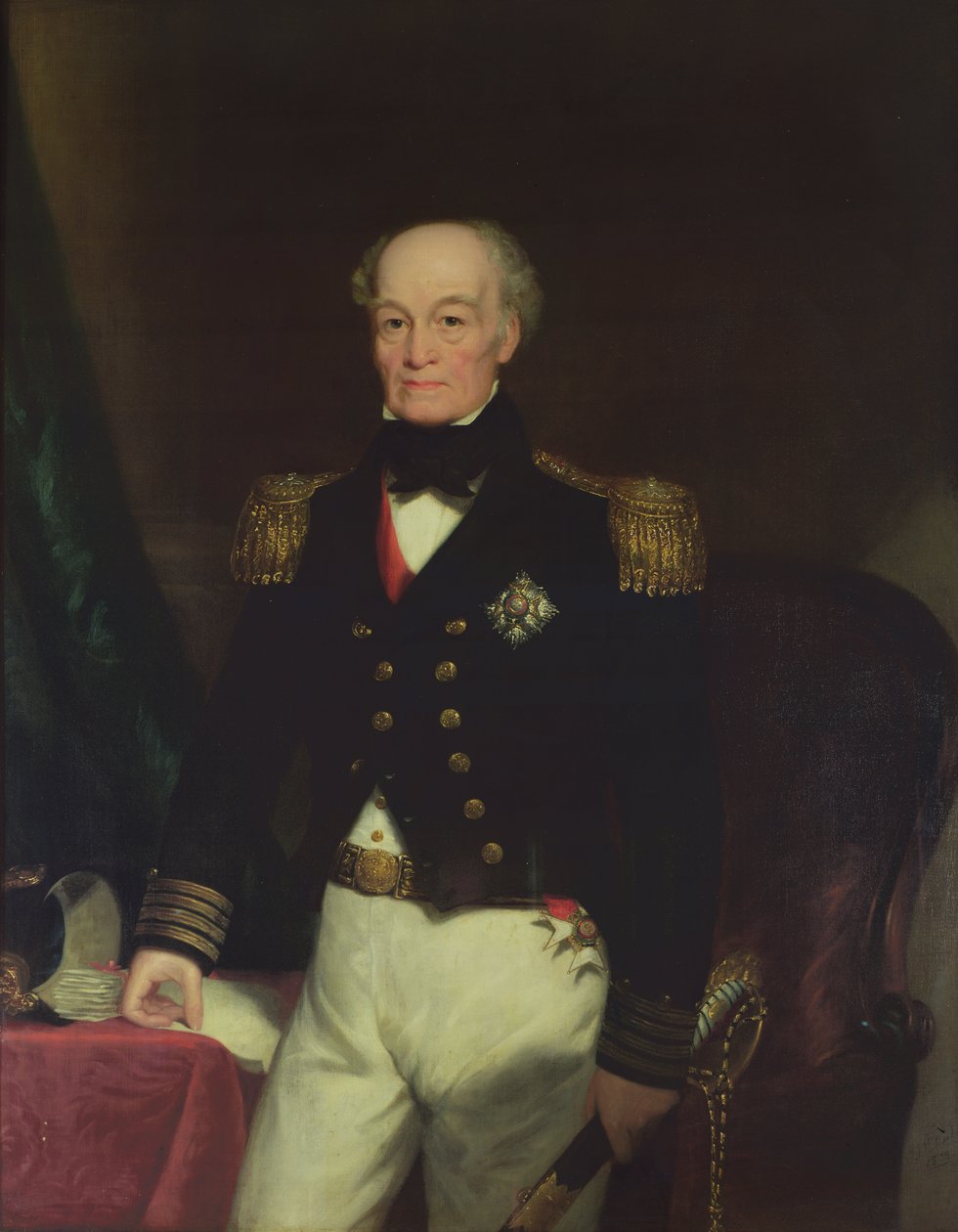 Ritratto di Sir Thomas Byam Martin (1773-1854) 1852 da Thomas Mackay