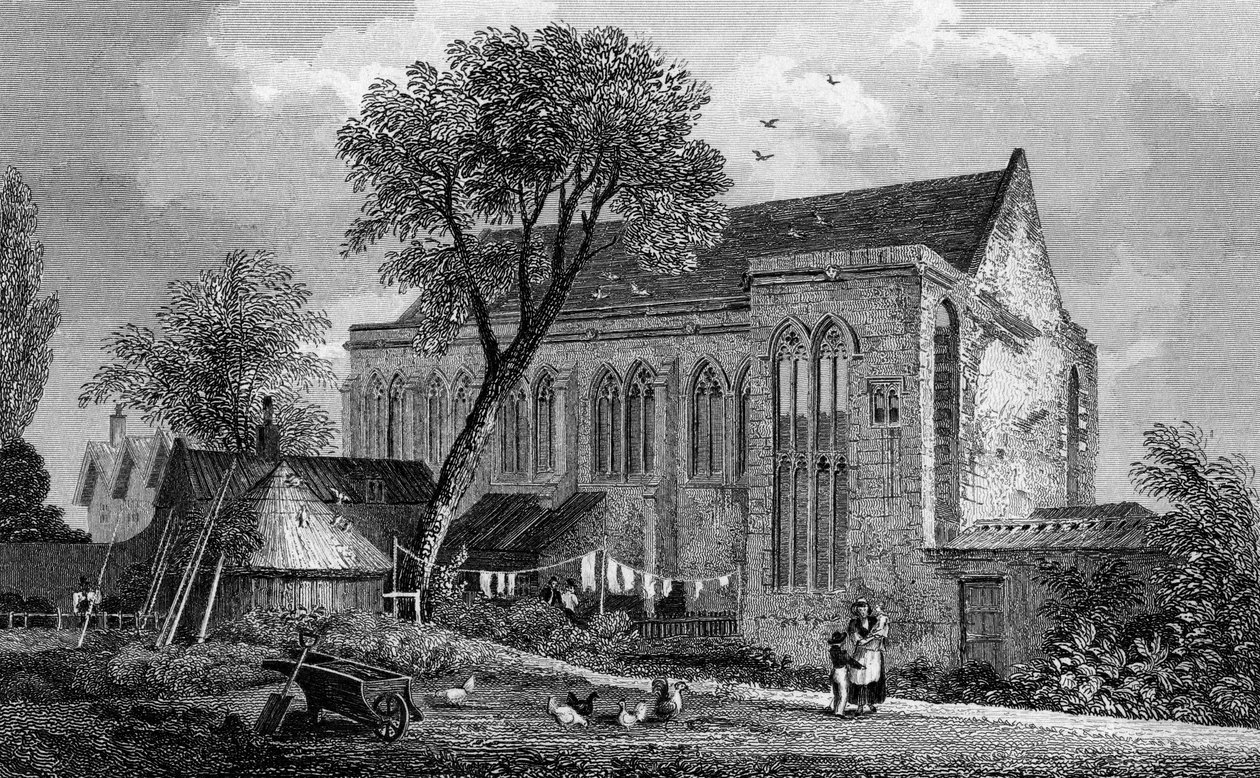 Palazzo di Eltham, Kent, inciso da William Watkins, 1831 da Thomas Mann Baynes