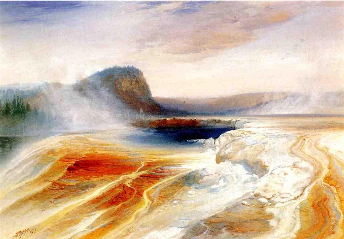 Bacino del Geyser Inferiore da Thomas Moran