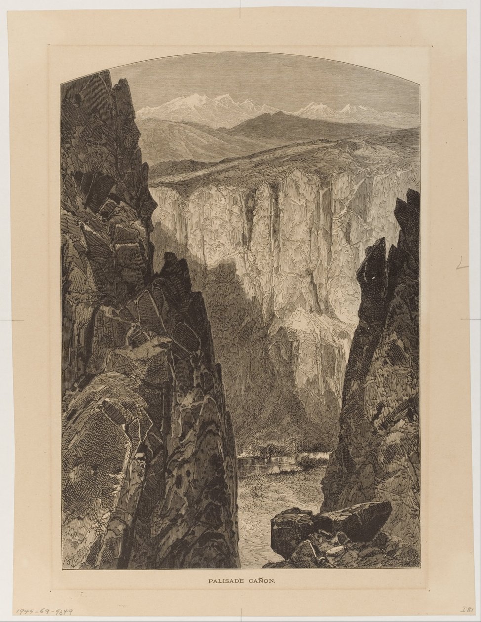 Canyon Palisade da Thomas Moran