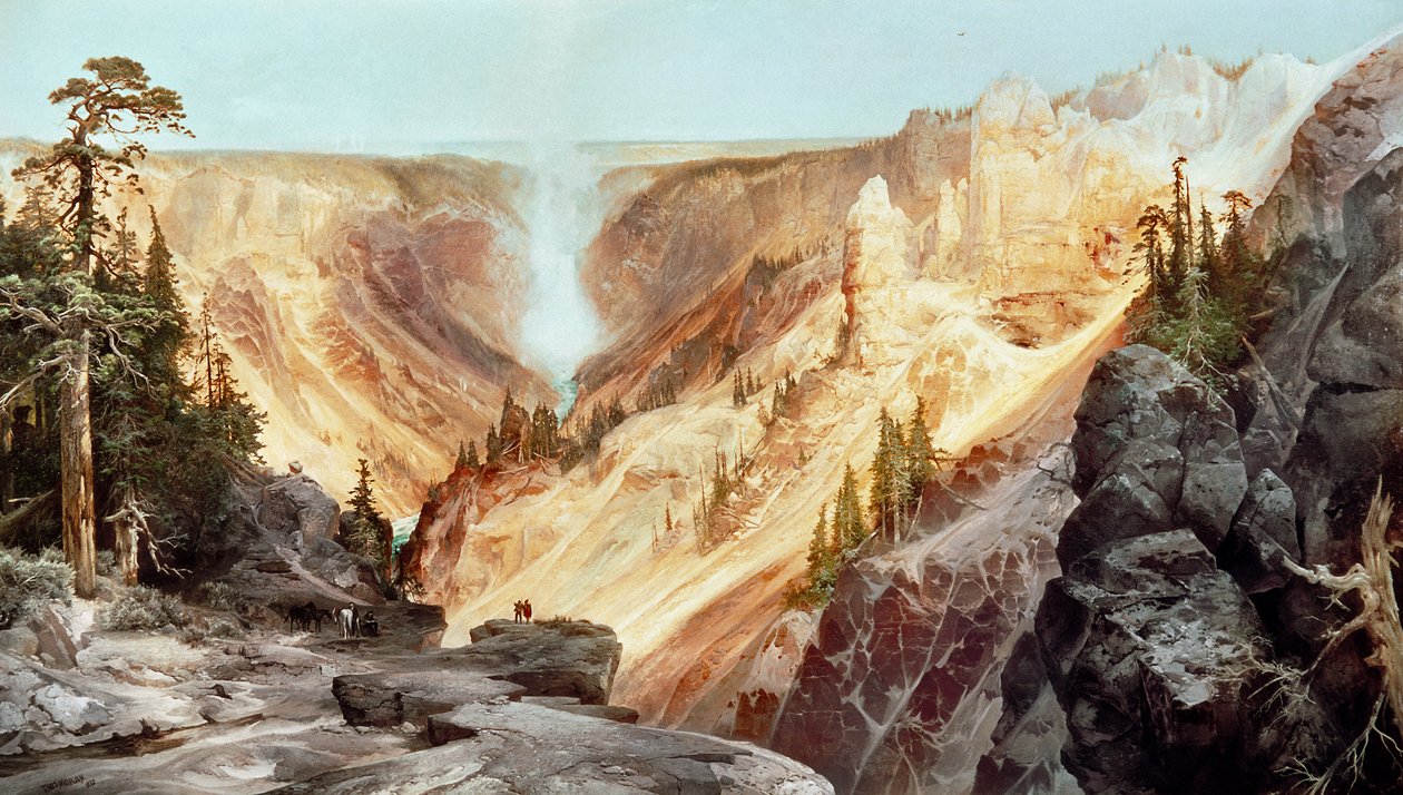 Il Grand Canyon di Yellowstone da Thomas Moran