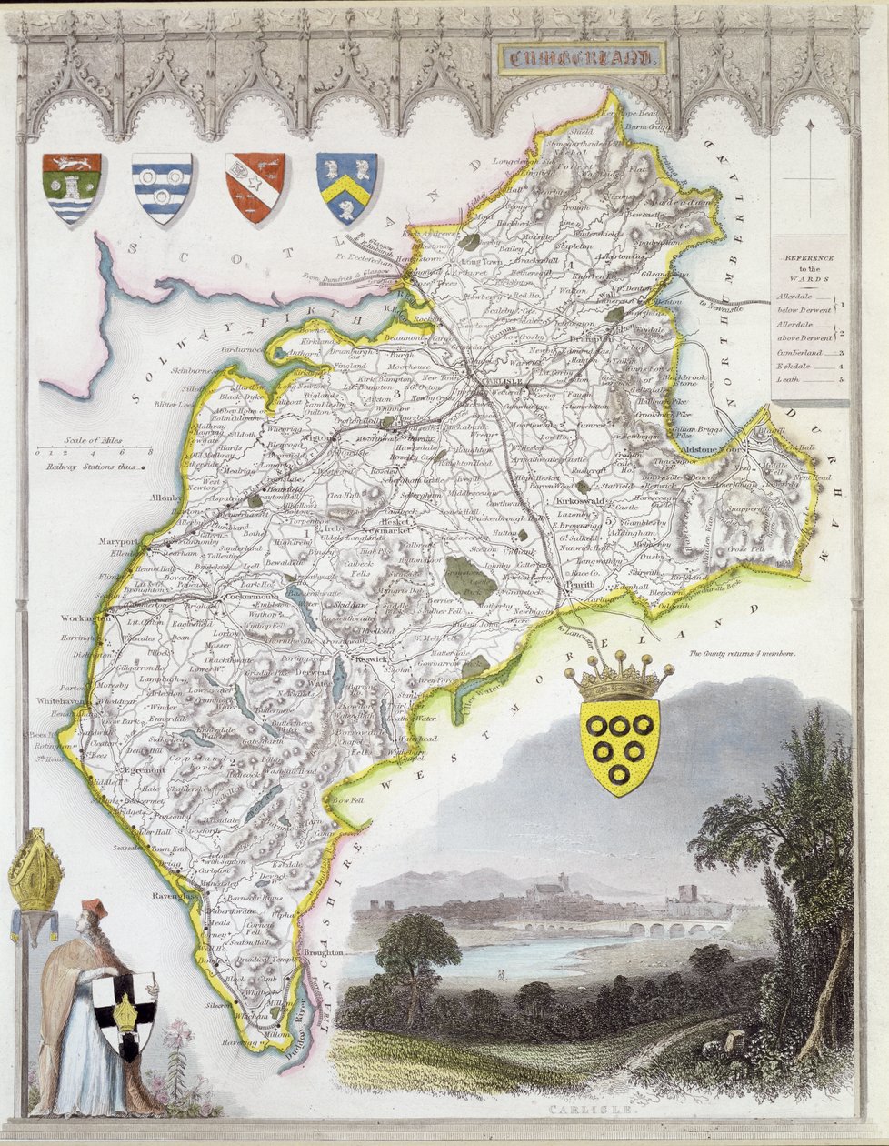 Mappa di Cumberland, da 