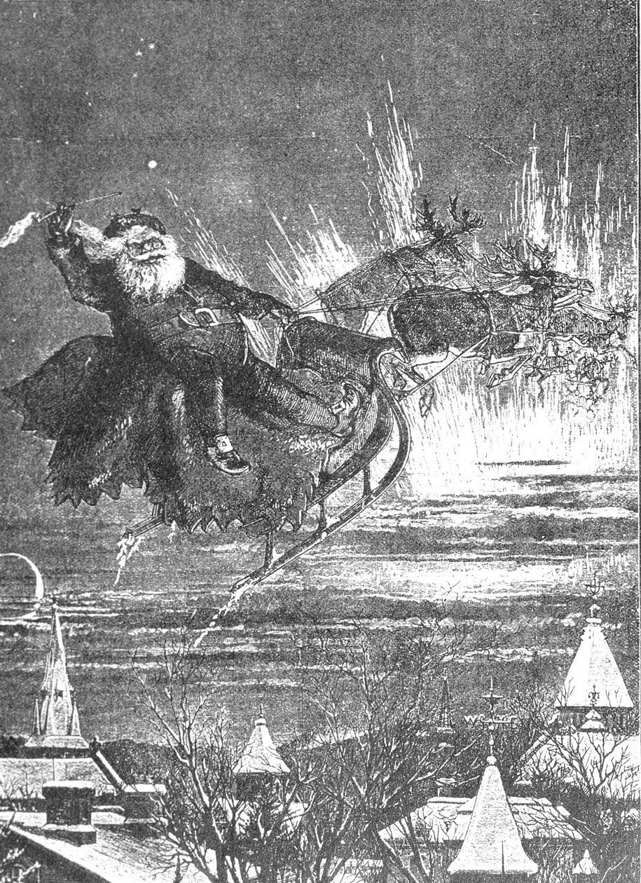 Una visita da San Nicola, 1860 da Thomas Nast