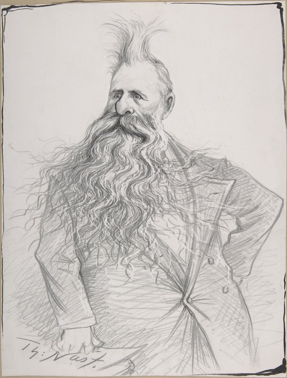 Caricatura del Senatore Joseph N. Dolph da Thomas Nast