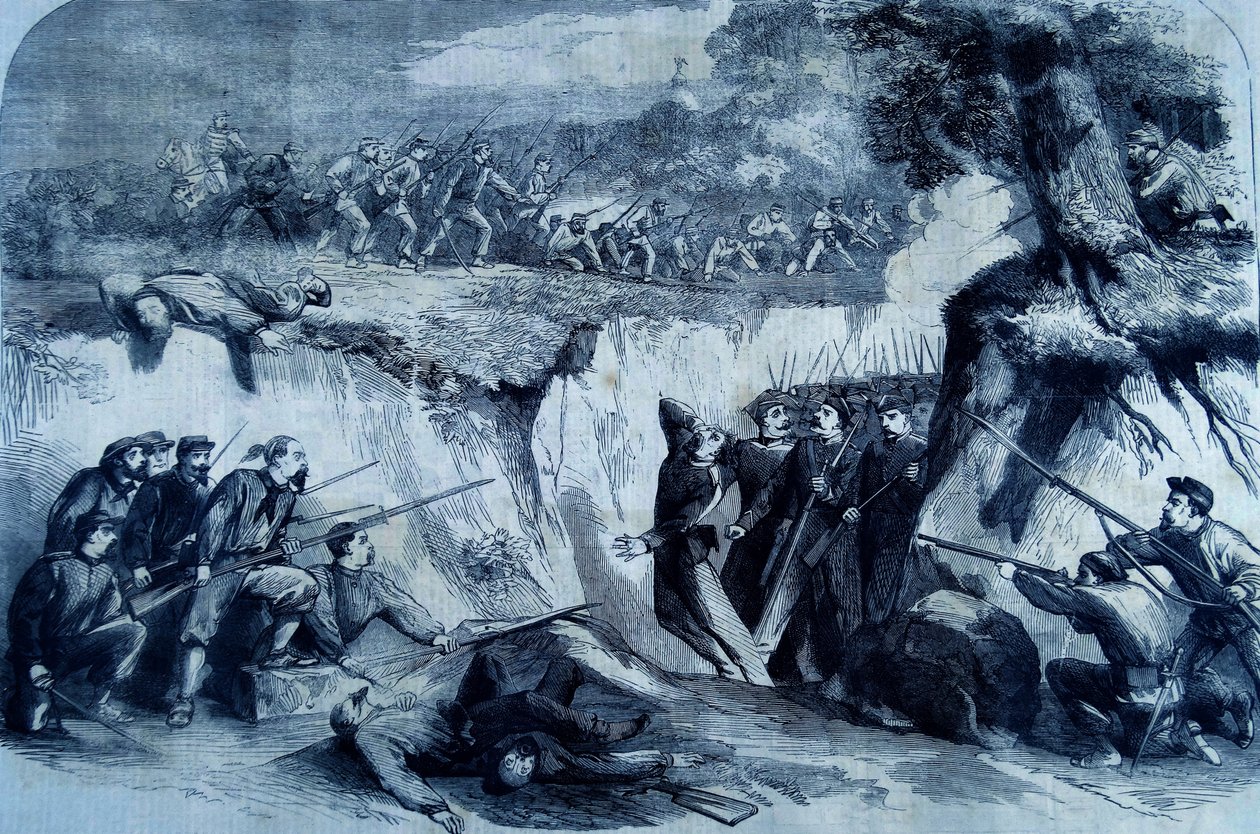 La battaglia del Volturno, 1860 da Thomas Nast