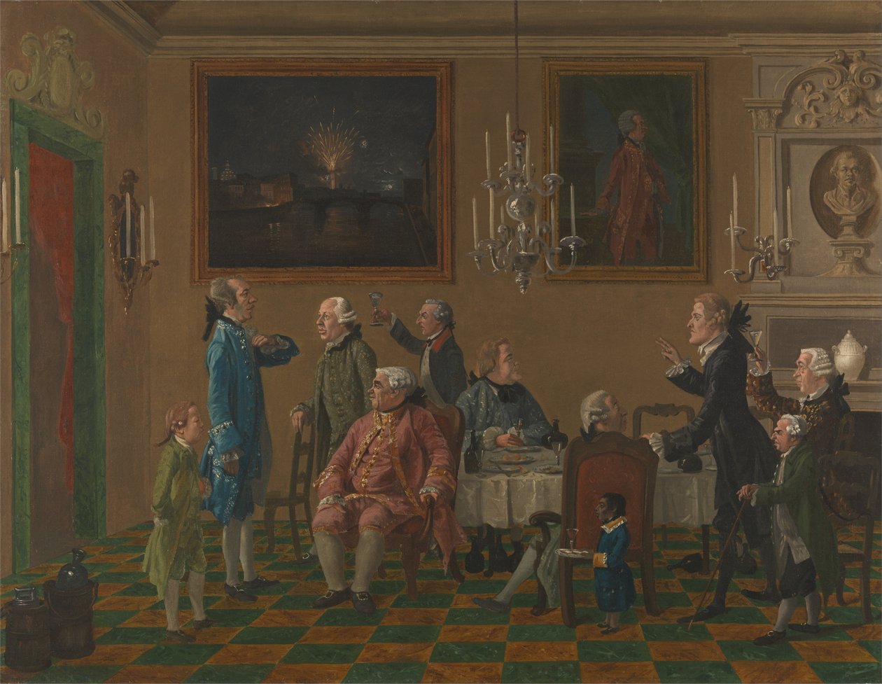 Gentiluomini britannici a casa di Sir Horace Mann a Firenze da Thomas Patch