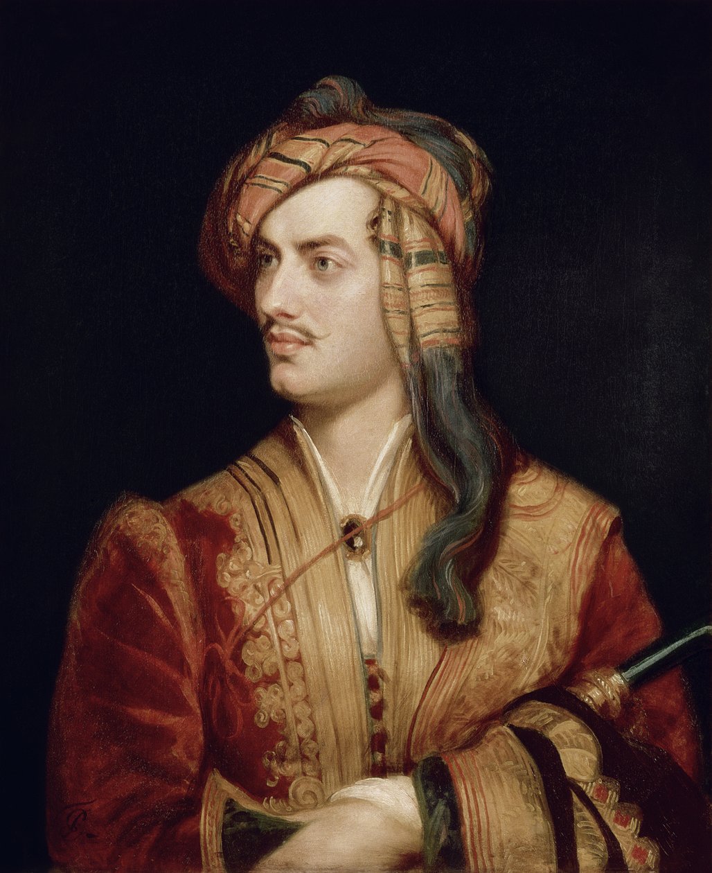 Ritratto di George Gordon (1788-1824) 6° Barone Byron di Rochdale in abito albanese, 1813 da Thomas Phillips