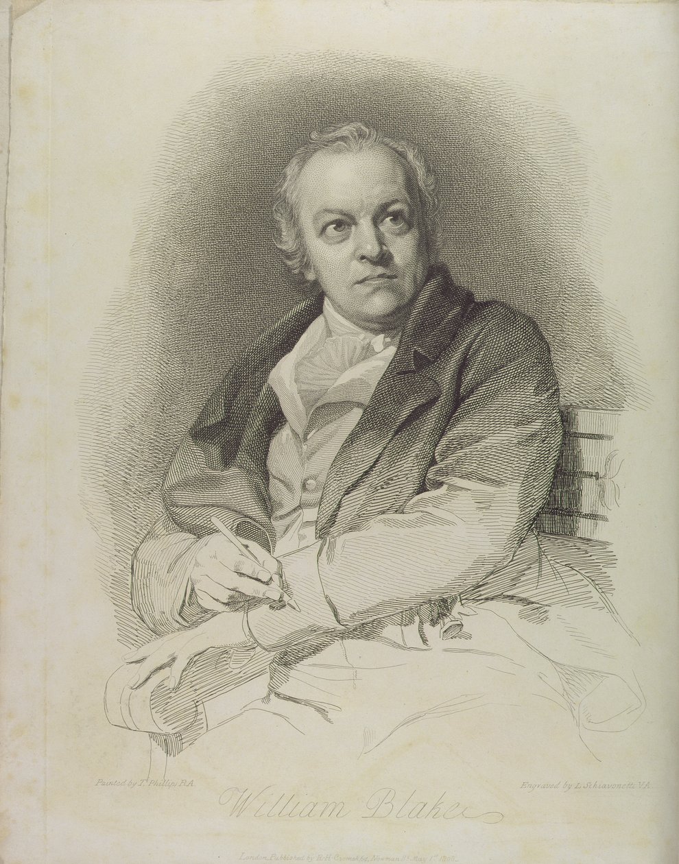 Ritratto di William Blake, frontespizio da 