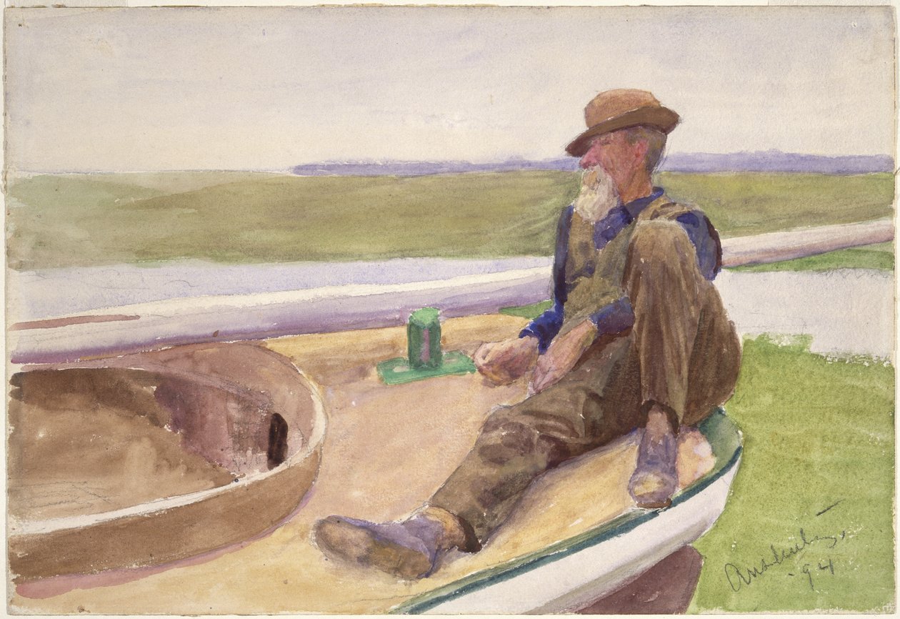Uomo in Barca da Thomas Pollock Anschutz