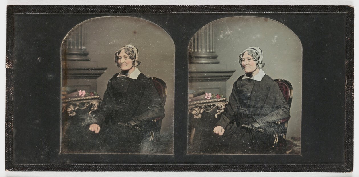 Ritratto di una donna anziana, c.1855 da Thomas Richard Williams