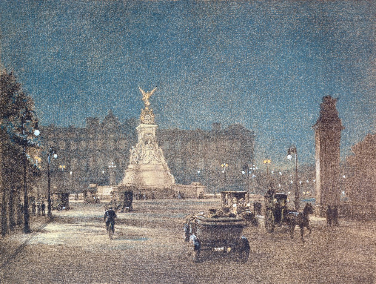 Veduta di Buckingham Palace pubblicata da W.M. Power, 1912 da Thomas Robert Way