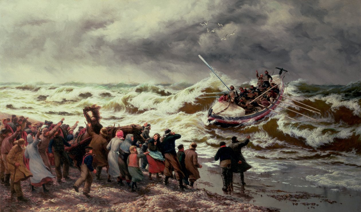 Il ritorno della scialuppa di salvataggio da Thomas Rose Miles