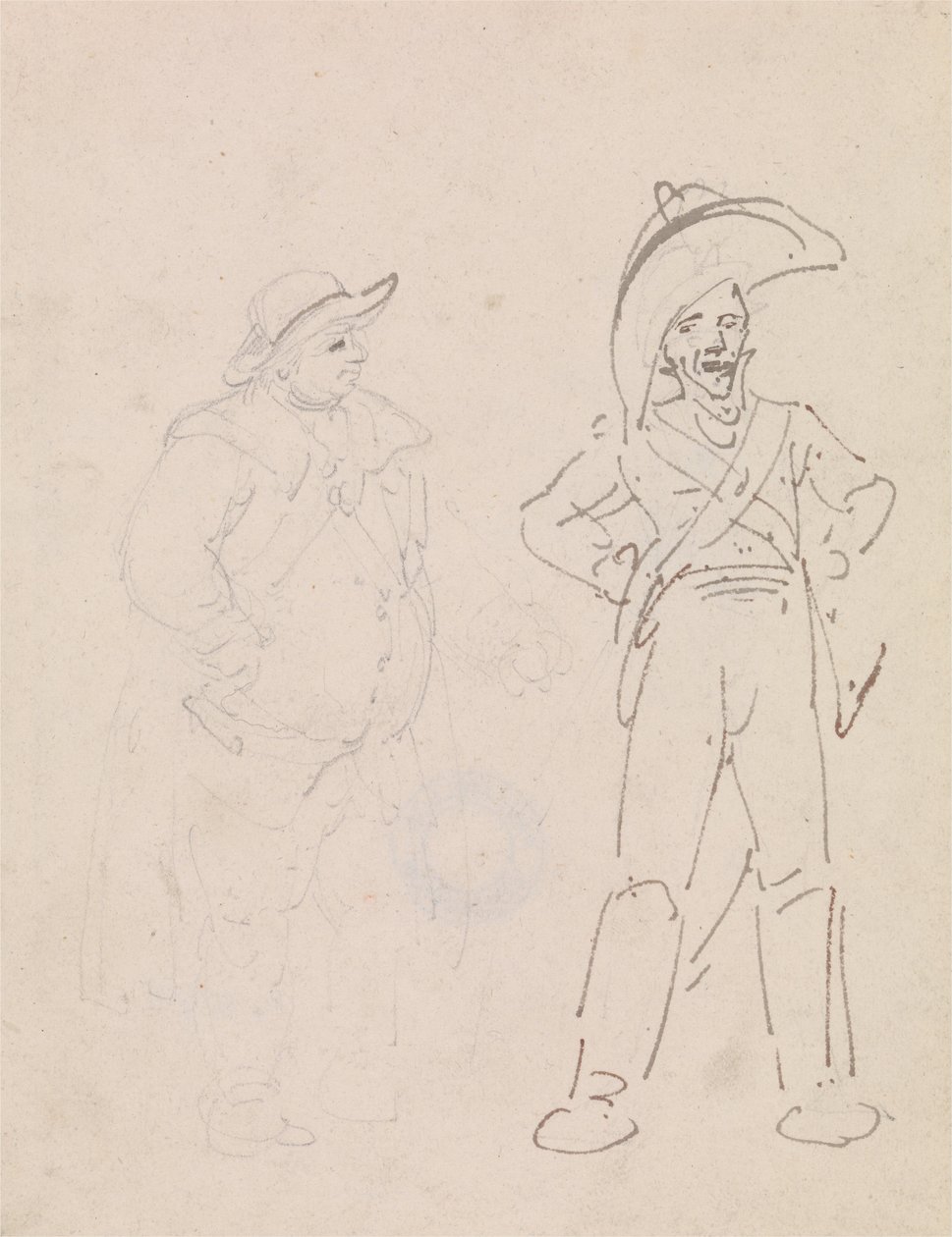 Un gendarme e un altro uomo da Thomas Rowlandson