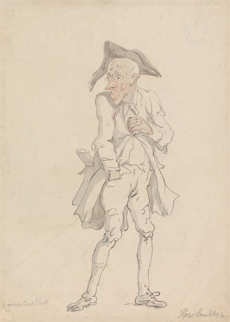 Un poeta di Grub Street da Thomas Rowlandson
