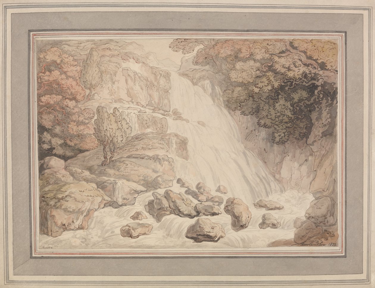 Una cascata alta da Thomas Rowlandson