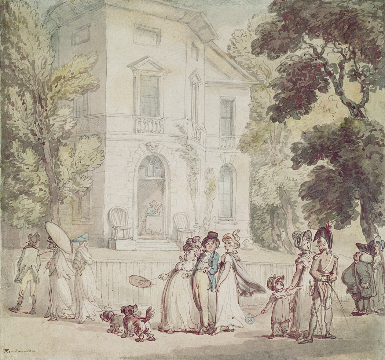 Una passeggiata pomeridiana domenicale da Thomas Rowlandson