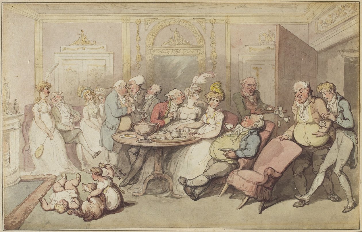 Dopo cena, c.1805 da Thomas Rowlandson