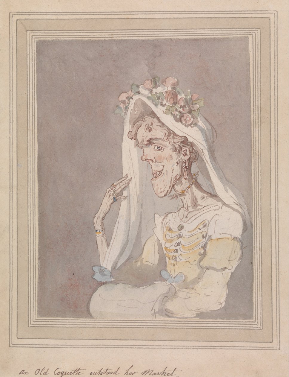 Una vecchia civetta ha superato il suo mercato da Thomas Rowlandson