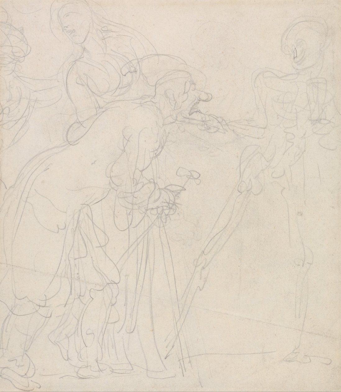 Un vecchio deriso dalla morte da Thomas Rowlandson