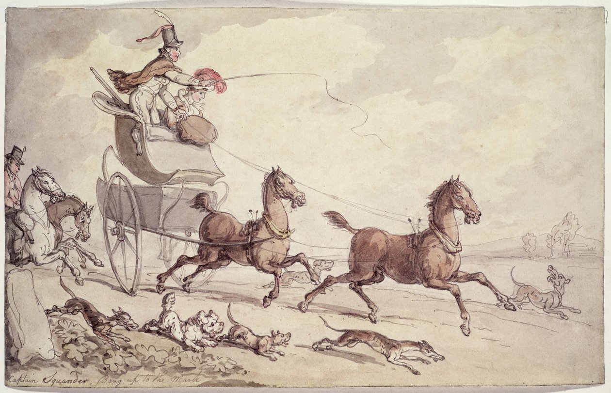 Capitano Squander, Bang up to the Mark | Thomas Rowlandson