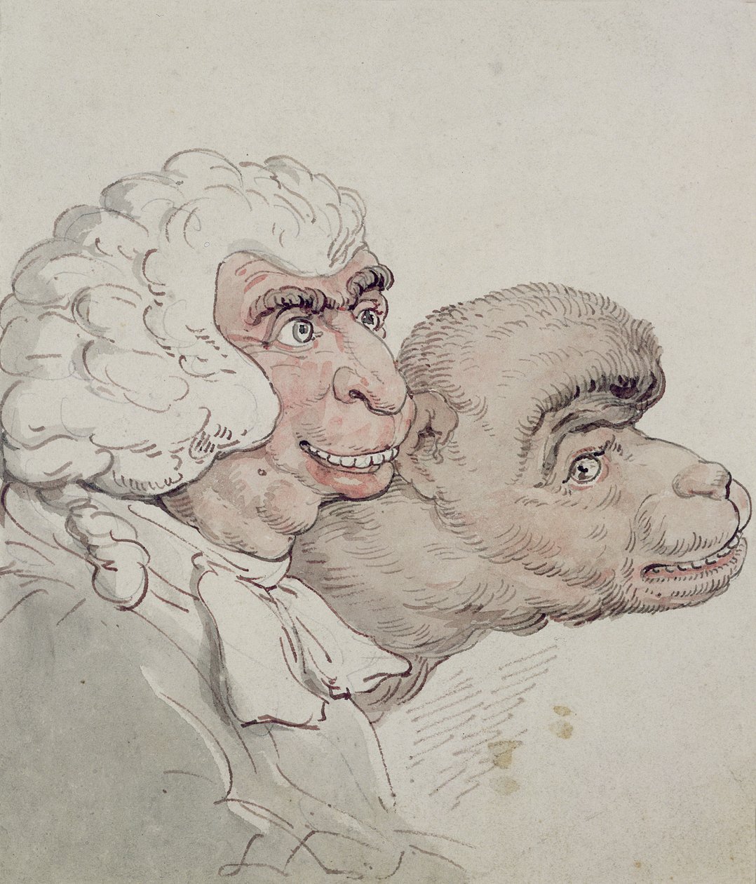 Caricatura di un giudice da Thomas Rowlandson