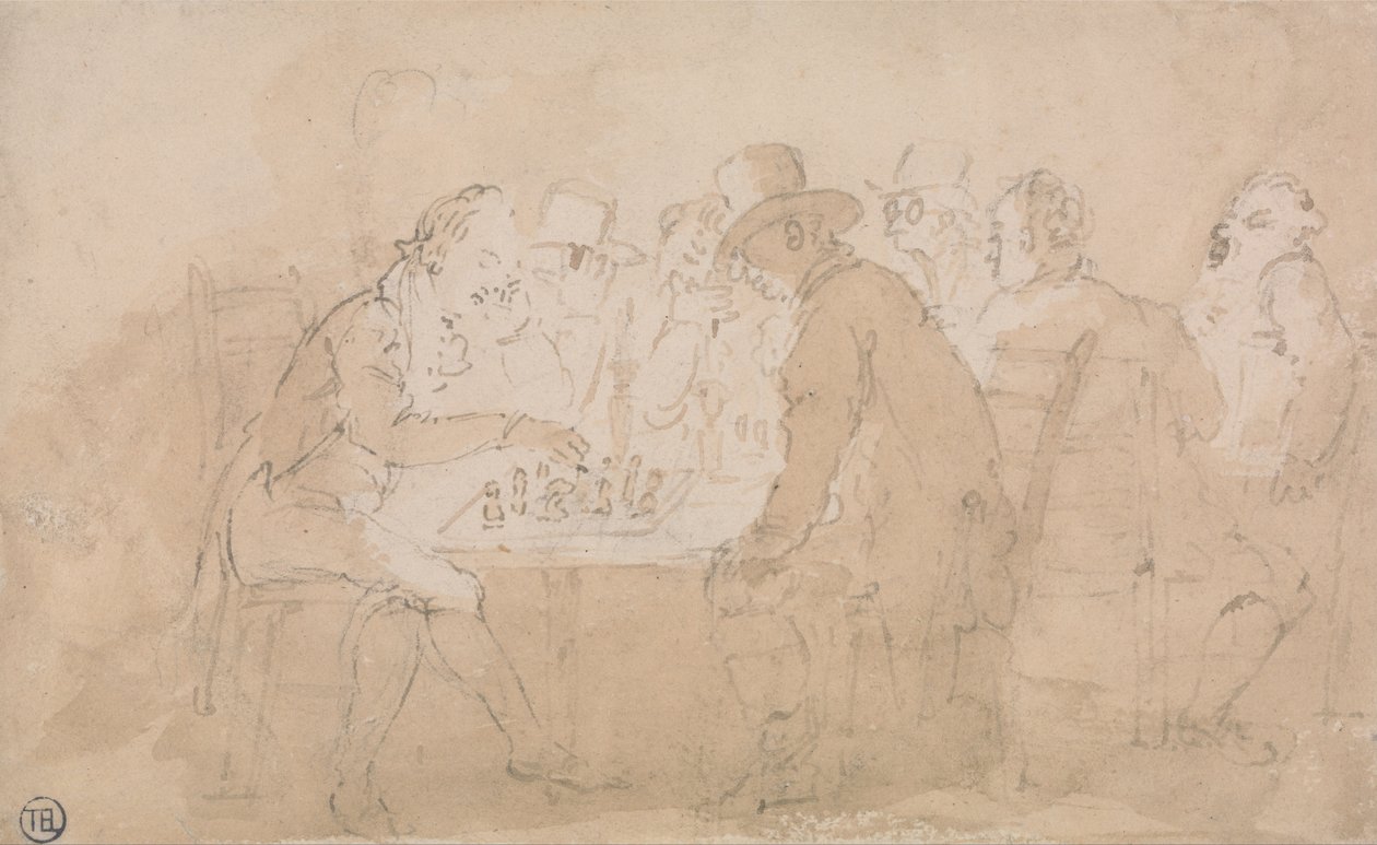 Giocatori di scacchi da Thomas Rowlandson