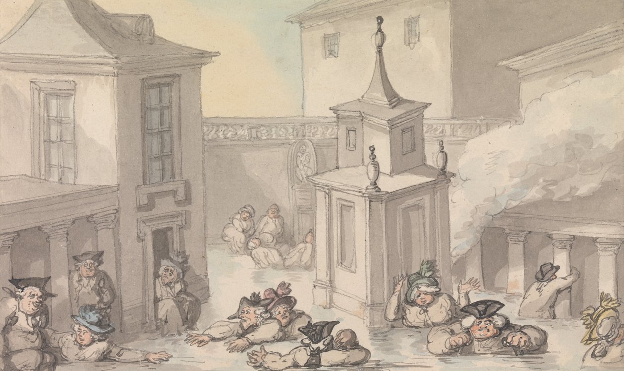 Comforts of Bath- Il bagno da Thomas Rowlandson