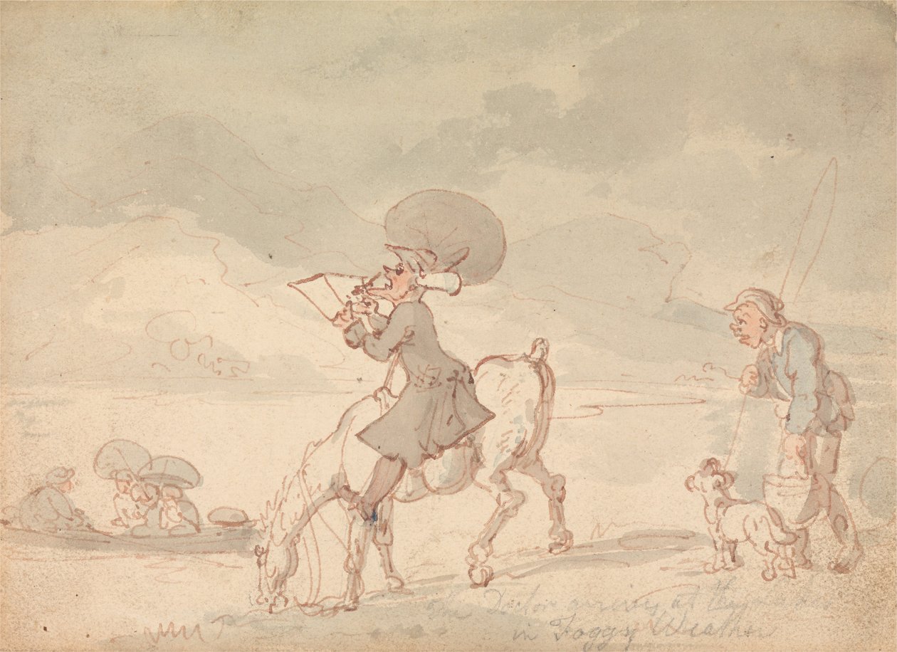 Il dottor Syntax che disegna il lago da Thomas Rowlandson