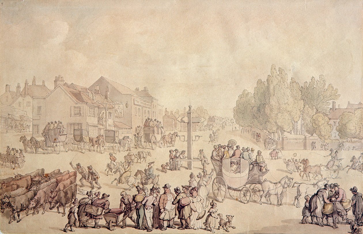 Elefante e castello da Thomas Rowlandson