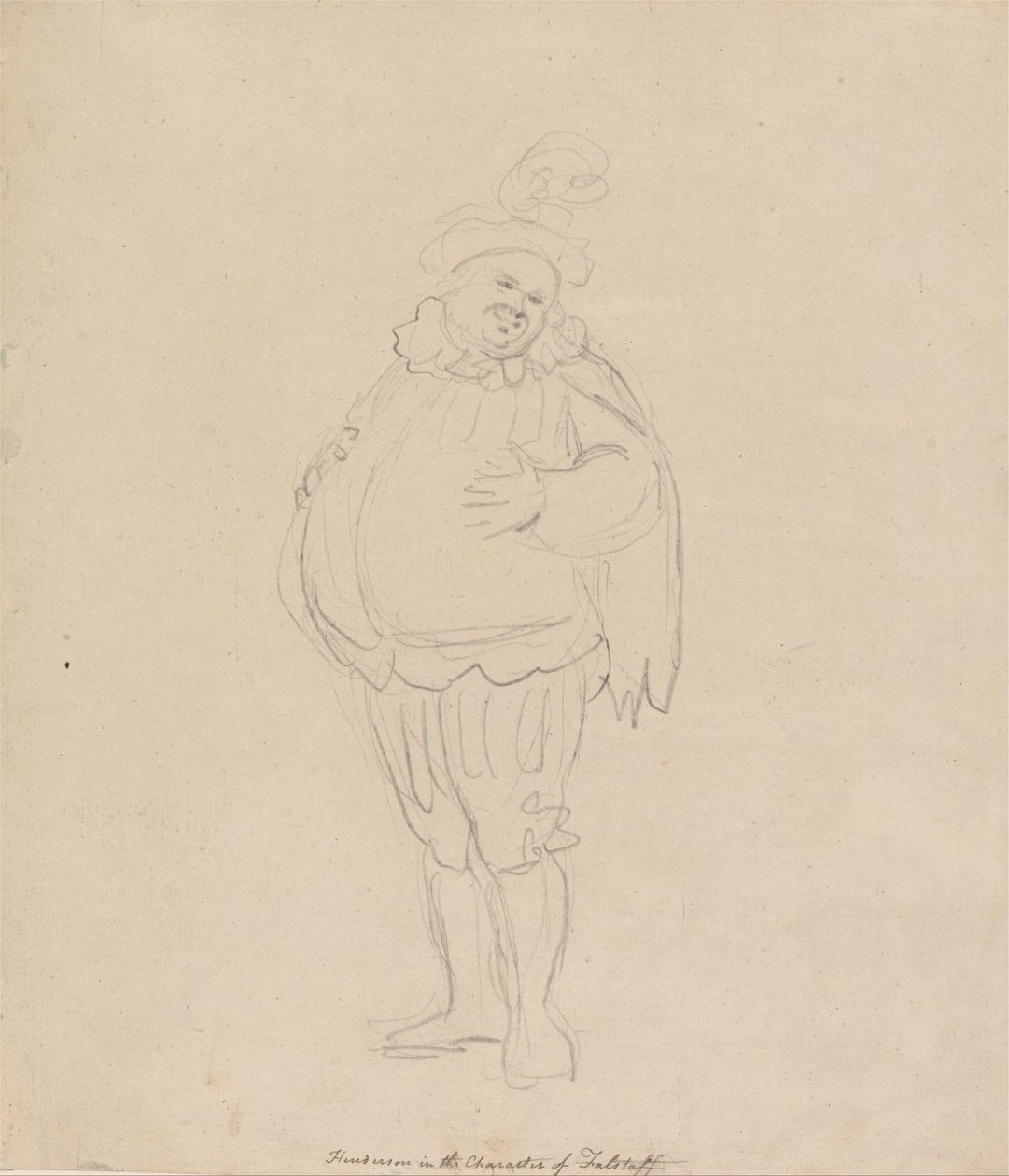 Henderson nel ruolo di Falstaff da Thomas Rowlandson