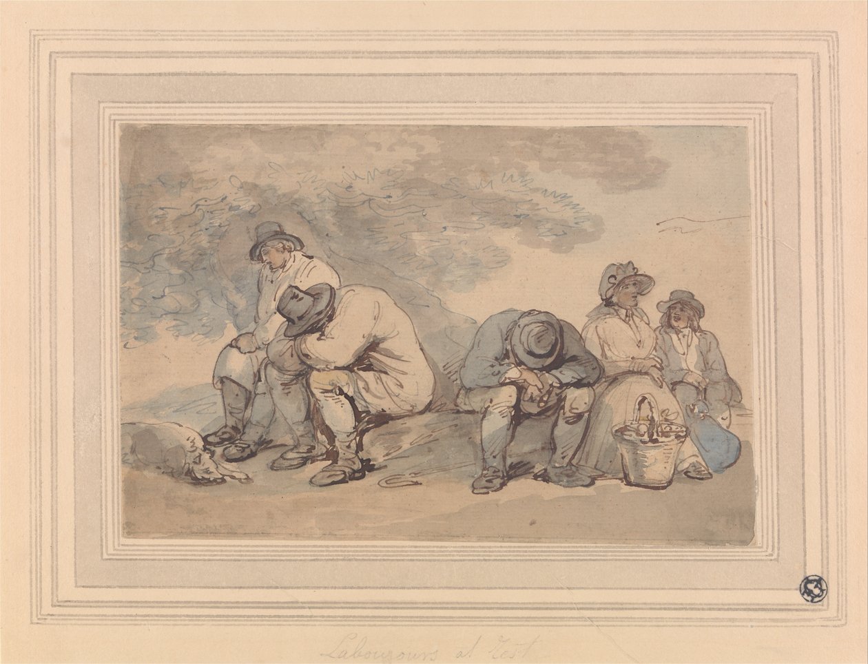 Lavoratori a riposo da Thomas Rowlandson