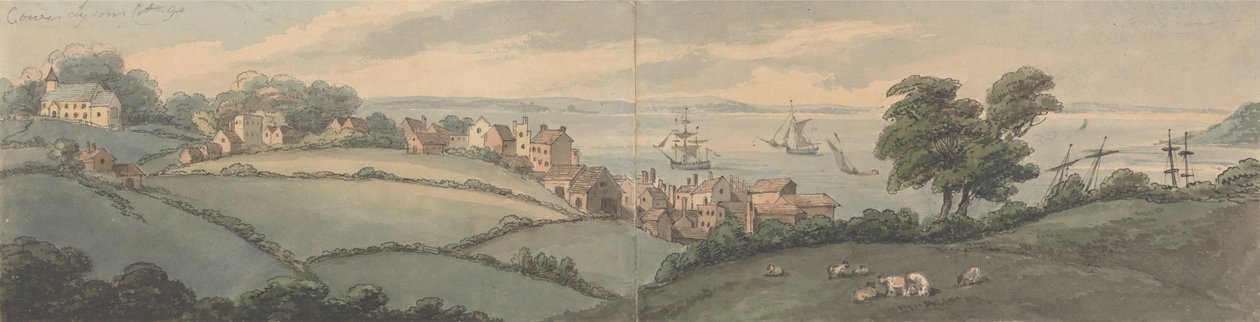 Cottage di Lysons, Cowes, Isola di Wight da Thomas Rowlandson